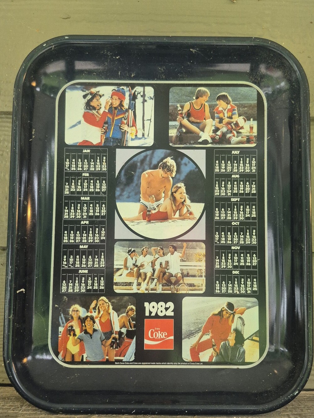 1980's Coca Cola Metal Tray